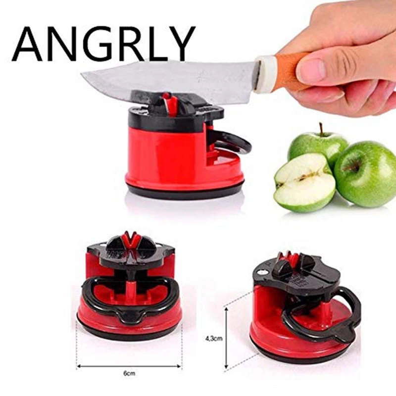 Kitchen Knife Sharpener,Suction Knife Sharpener Sharpening Tool Easy and Safe to Sharpens