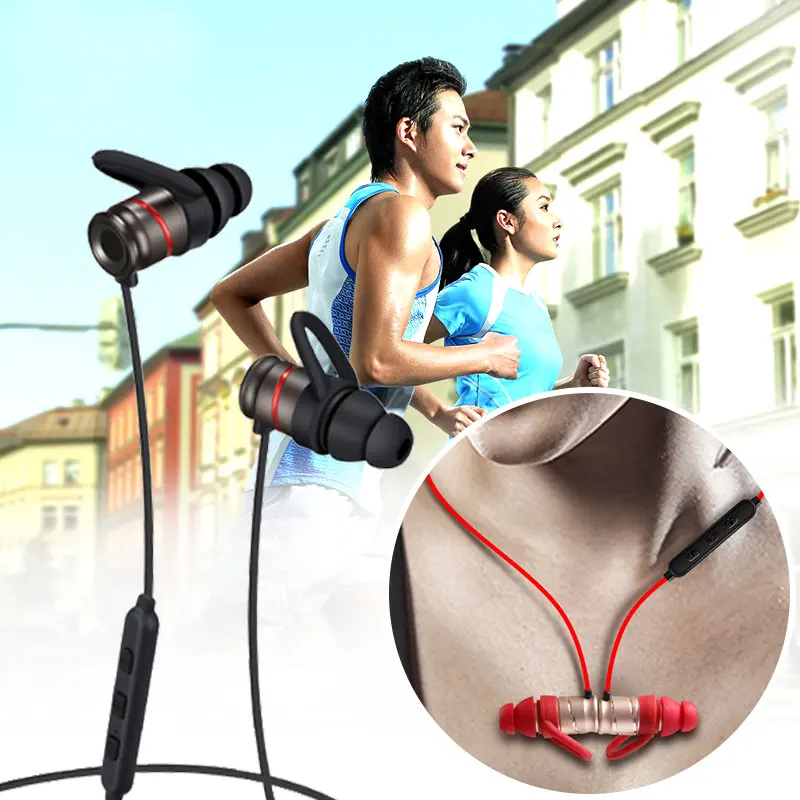 

Bluetooth Earphones Bluetooth 4.1 Music Universal Wireless Earpbuds Microphone Stereo Ear Hook For Mobile Phone
