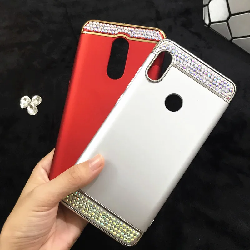 

3 In 1 blinig Case for Xiaomi Redmi note 4x 2 3 4 6 5a 5 pro prime Rhinestone cover Redmi 5 plus 6 3x 4x 6a 4a s2 3s 4 prime