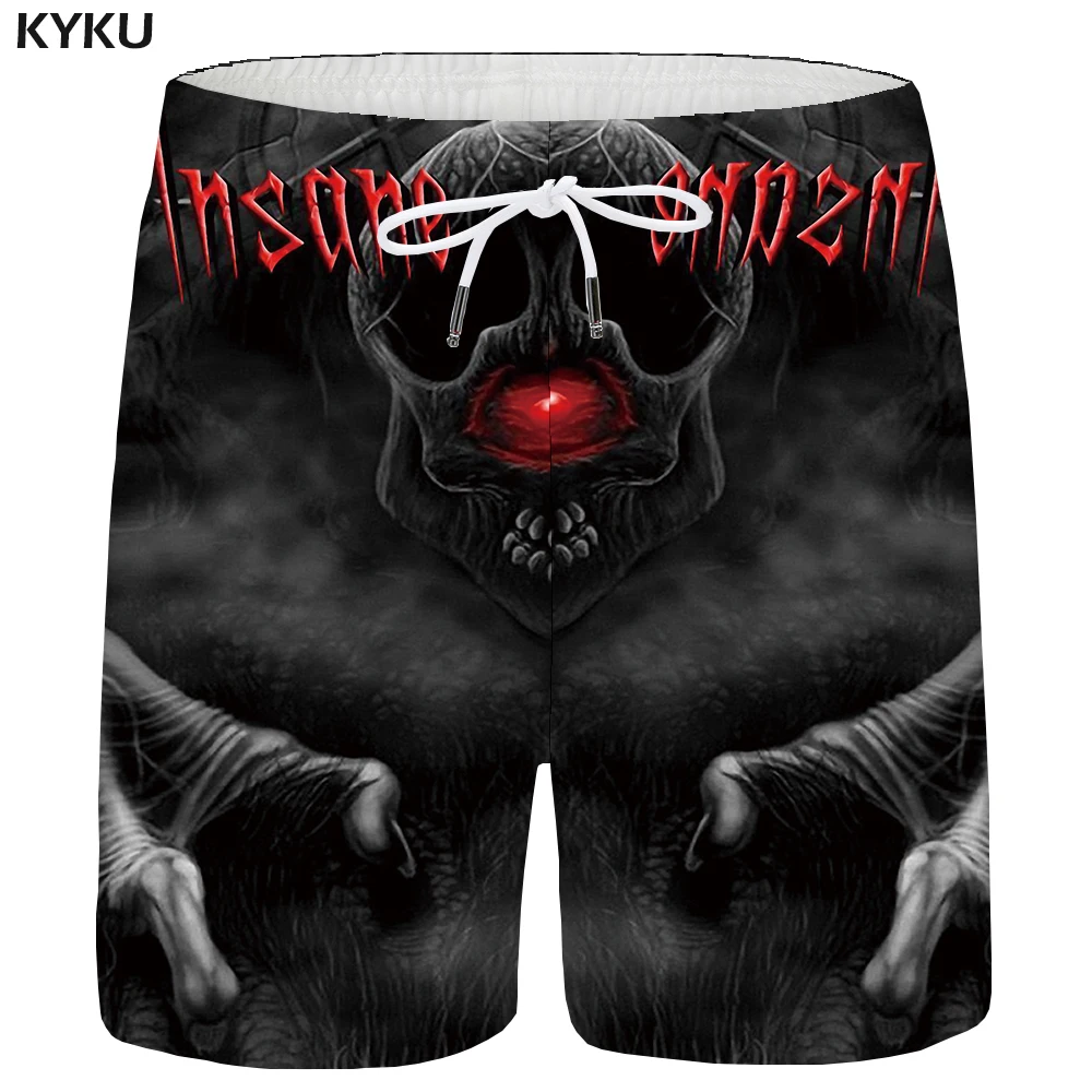 KYKU Skull Shorts Men Black Space Cargo Shorts Gothic Hawaii Beach 3d Print Shorts Casual Hip Hop Mens Short Pants Summer Male KYKU Skull Shorts Men Black Space Cargo Shorts Gothic Hawaii Beach 3d Print Shorts Casual Hip Hop Mens Short Pants Summer Male