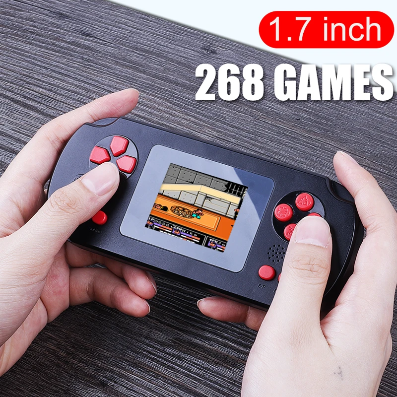 Retro Portable Mini Handheld Game Console 8 Bit 1.7 Inch Color LCD