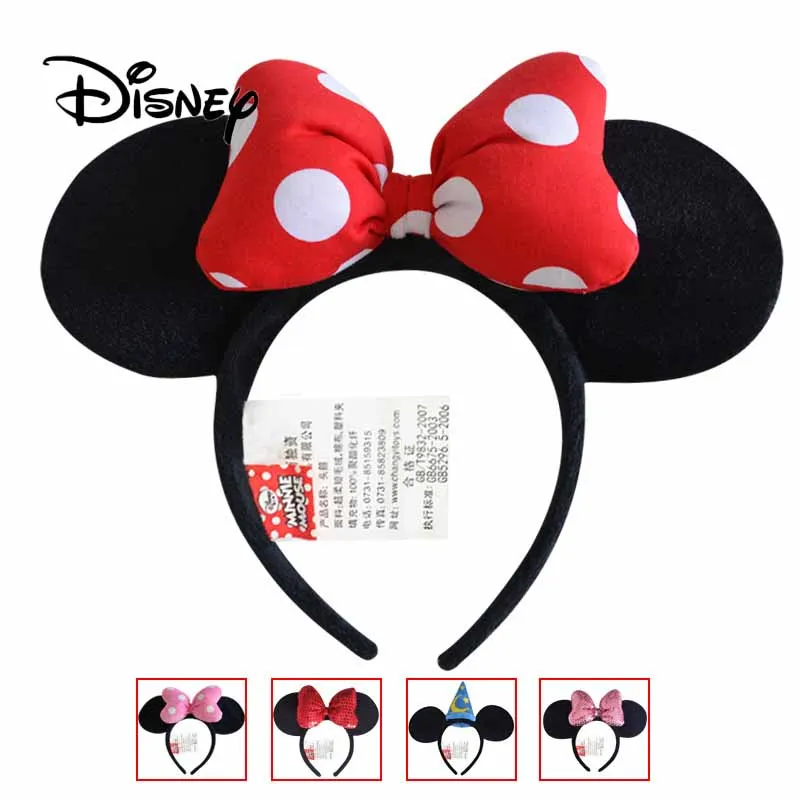 2018 Подлинная повязка на голову disney аксессуары каваи подарок день рождения Минни
