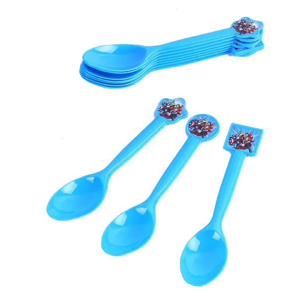 

10pcs Spoon Avengers Birthday Party Decoration kids easter Party supplies baby shower decorations Activity goods halloween