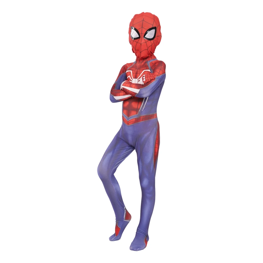 Новинка года; Детский костюм Человека-паука в стихах паука; Майлз Моралес; маскарадный костюм; Детские костюмы на Хэллоуин - Цвет: kid Spiderman