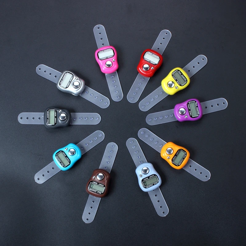 

250 X Digital Lcd Electronic Finger Ring Hand Tally Counter Tasbee Tasbih Row Counter Free Shiping