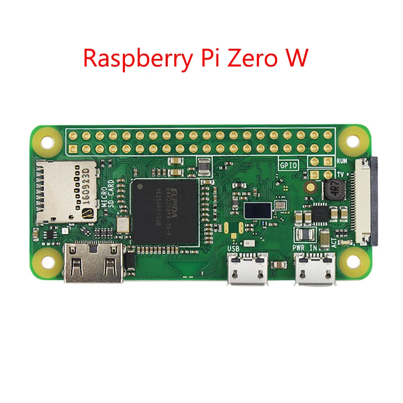 Оригинальный Raspberry Pi Zero W Плата 1 ГГц процессор 512 Мб оперативной памяти со встроенным Wi-Fi и Bluetooth RPI 0 Вт