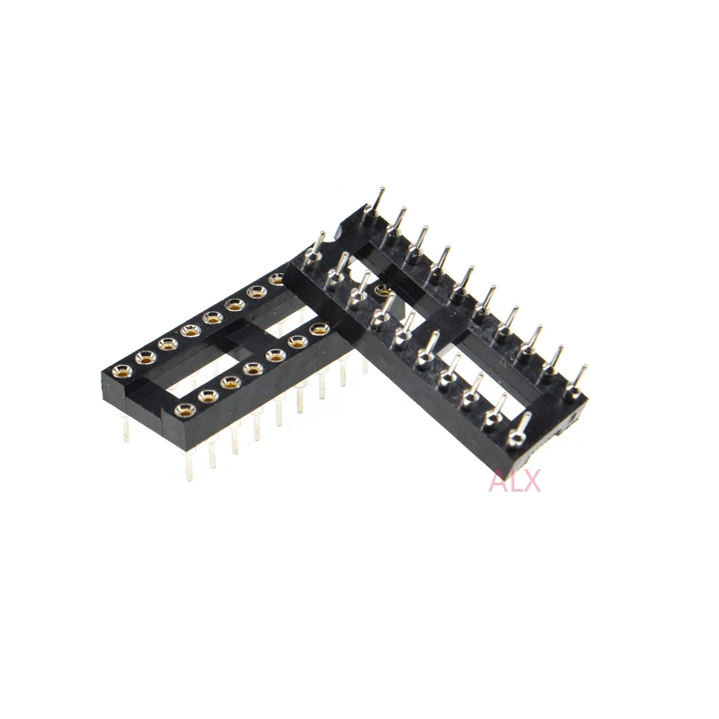 10 шт. DIP20 IC Разъем с круглым отверстием 20 p DIP CHIP тестовый адаптер держателя PIN dip 2 54