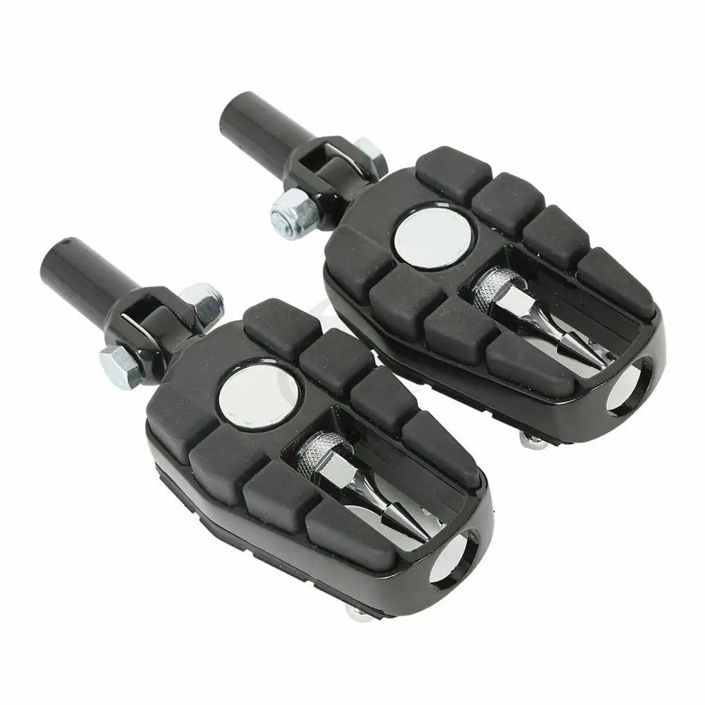 

Motorcycle Zombie Skull Footpegs Footrest w/ Supports Mounting For Harley Softail 00-06 01