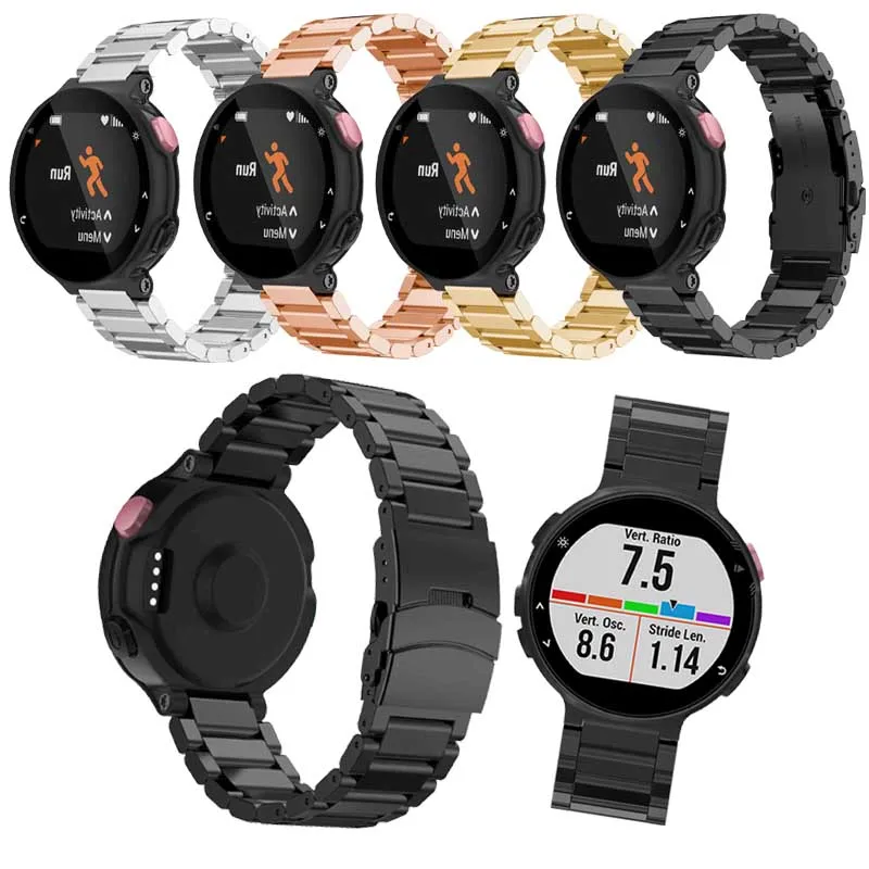 

Watch Band Strap For Garmin Forerunner 220 230 235 630 620 Stainless Steel Smart Watches Strap WristBand 22mm