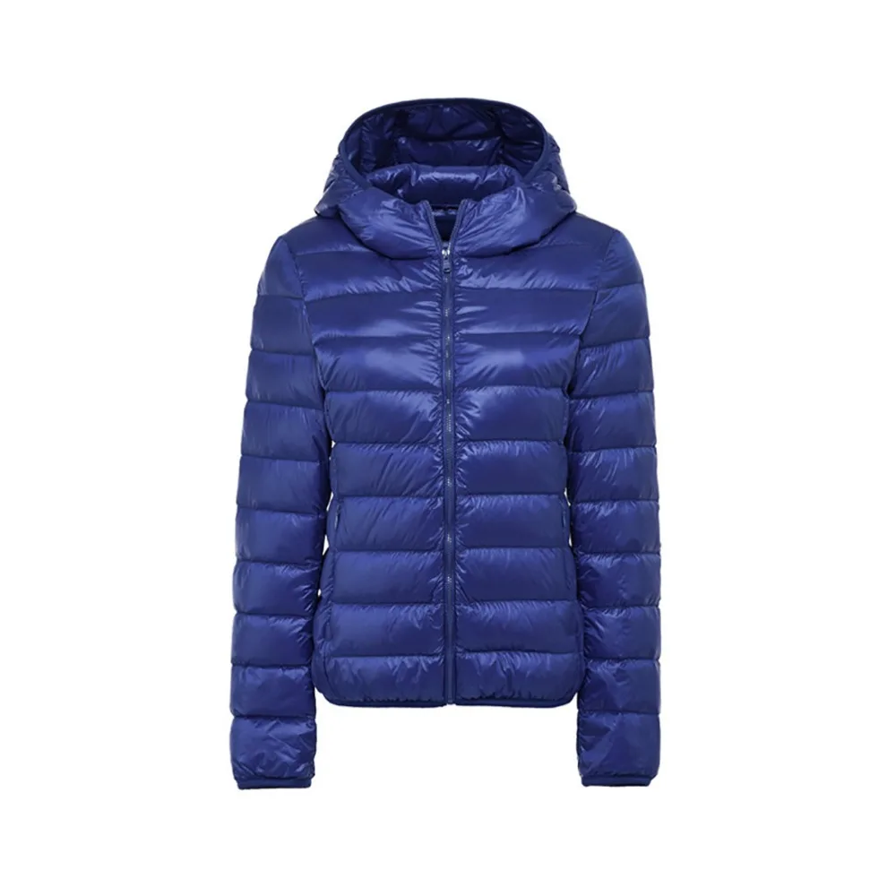 buy  5XL 6XL 7XL Winter Women Ultra Light Duck Down Jacket Women Long Sleeve Jackets Warm Hooded Coat Pa