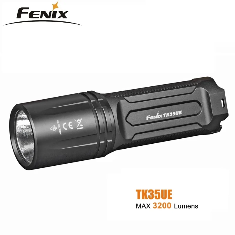 Новинка 2018 фонарь Fenix TK35 UE тактический CREE XHP70 светодиодный 3200 люмен алюминиевый |
