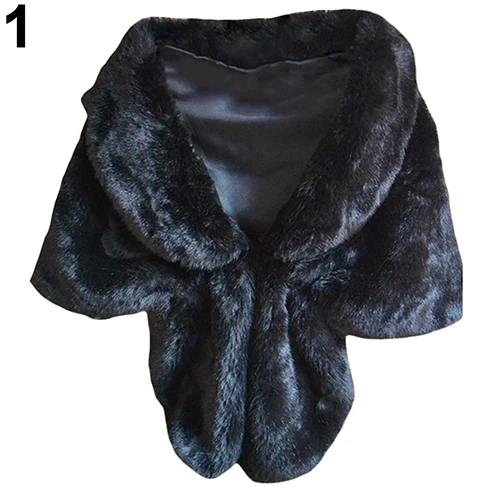 

Women's Faux Rabbit Fur Collar Cappa Shawl Coat Cardigan Waistcoat Lapel Cloak