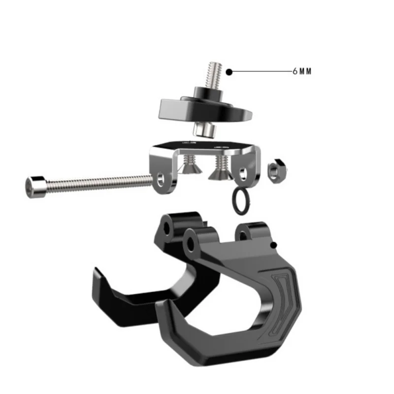 Алюминиевый сплав мотоциклетный багажный шлем двойной крюк крепление мотоциклетный скутер шлем держатель сумка бутылка крючок вешалка с винтом