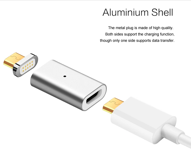 Универсальный Магнитный usb-адаптер 3 в 1 для зарядки и синхронизации данных для смартфонов и планшетов с интерфейсом Micro-USB, type-C и iPhone