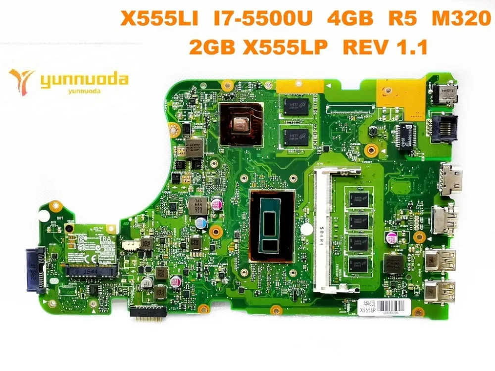 الأصلي ل ASUS X555LP اللوحة المحمول X555LI I7-5500U 4 GB R5 M320 2 GB X555LP REV 1.1 اختبار جيد مجانا