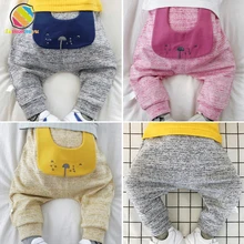 Lemonmiyu/штаны для малышей повседневные весенние леггинсы для мальчиков и девочек длинные эластичные детские брюки для малышей штаны с рисунком для малышей