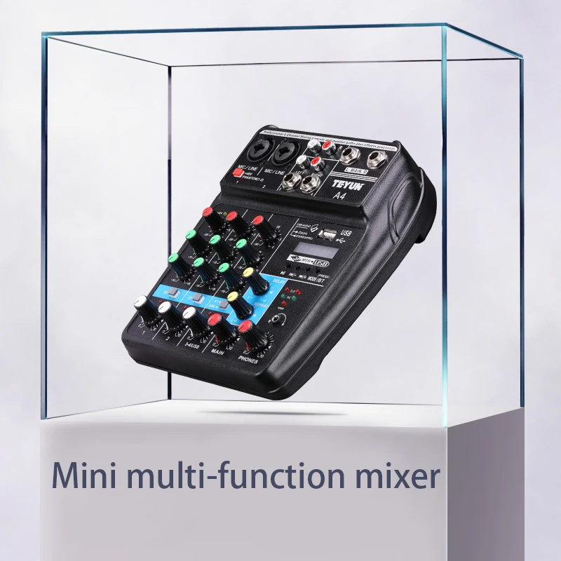 FELYBY mixer professional home USB Bluetooth small with reverberation belt amplifier stage performance live mixer