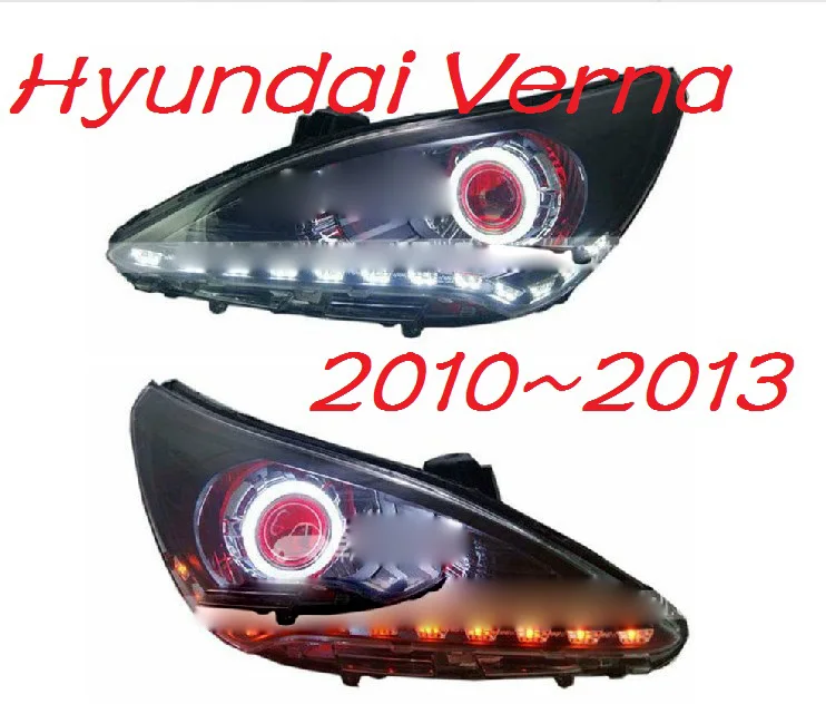 car bumper solaris headlamp for Hyundai verna headlight 2010·2013y LED