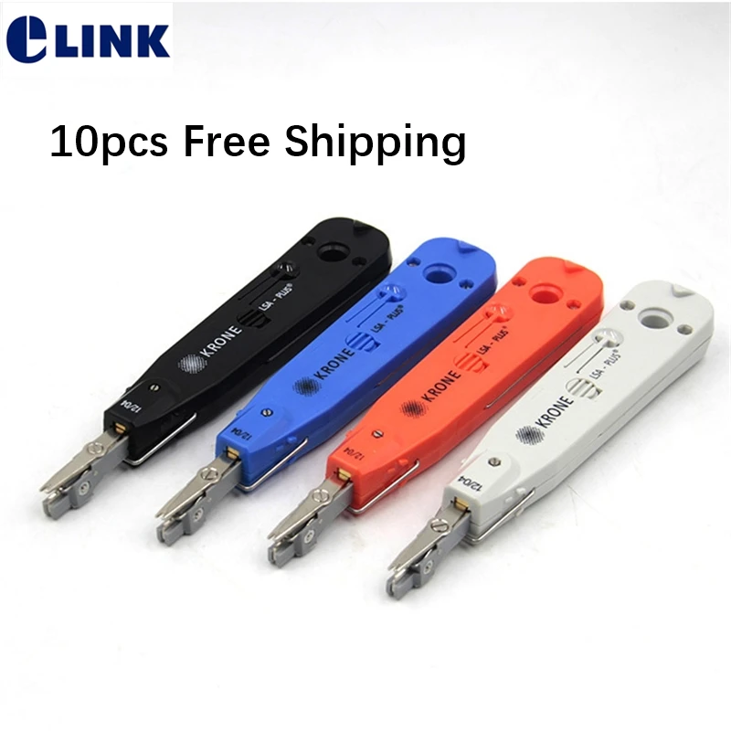 

KRONE LSA-Plus Punch Down Tool Kit with Sensor for Telecom Phone Wire RJ11 Ethernet LAN Network Cat5 RJ45 Cable Portable ELINK