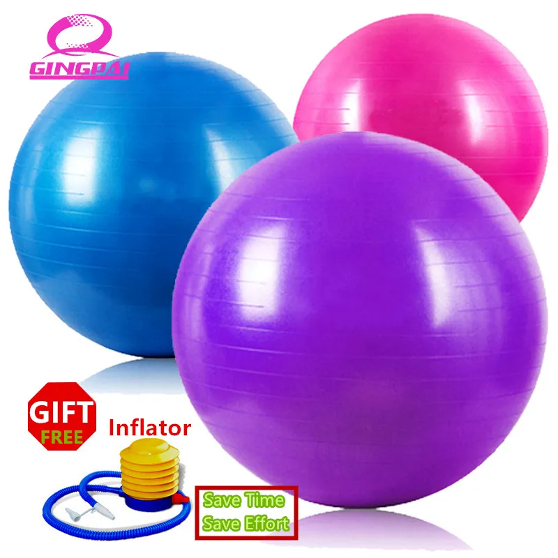 Утонченный мяч для йоги 75 см для домашнего использования в тренажерном зале, мяч для похудения, помощь при родах, Спортивная тренировка в помещении, баланс, цветной мяч