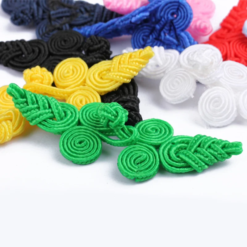 5 пар китайский узел, сделанный вручную пуговицы лягушка застежка для закрывания Кнопки DIY ленты для Cheongsam Tang Костюм Швейные изделия