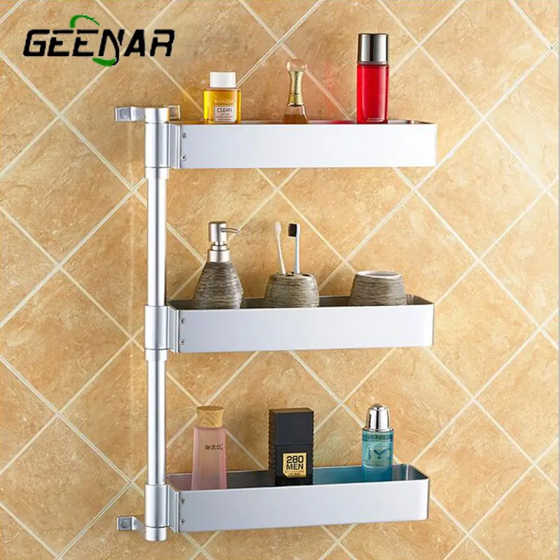 Kitchen shelf, wall hanging rack, storage rack, space aluminum pendant