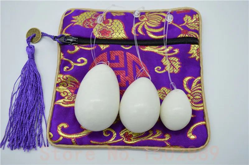 FREE SHIPPING set/3 white colour jade egg for Kegel Exercise Pelvic Muscle Vaginal Tightening Ben Wa yoni egg kegel weight FREE SHIPPING set/3 white colour jade egg for Kegel Exercise Pelvic Muscle Vaginal Tightening Ben Wa yoni egg kegel weight