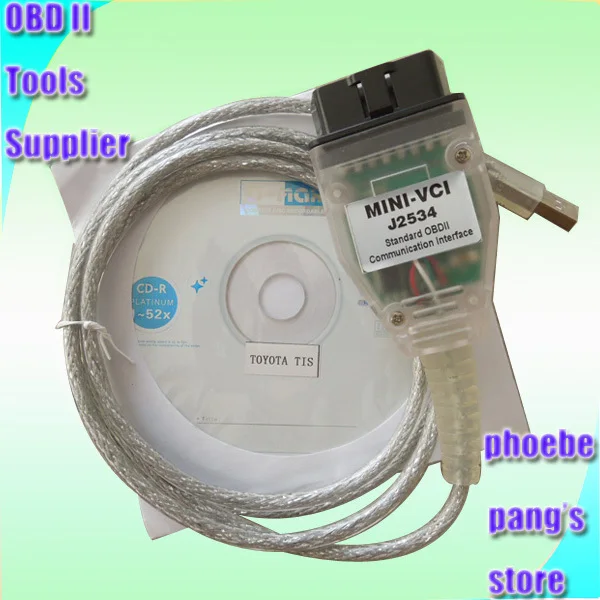 2015 Latest Version M VCI MVCI Interface For TOYOTA TIS Techstream V8.00.034, single cable MINI VCI J2534 OBD2 diagnostic tool photo