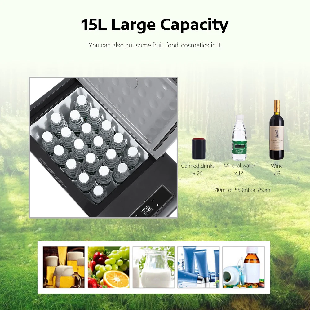 C15 15L AC / DC Portable Car Refrigerator 40W Quick Refrigeration Geladeira Car Fridge for Home Picnic Camping Party C15 15L AC / DC Portable Car Refrigerator 40W Quick Refrigeration Geladeira Car Fridge for Home Picnic Camping Party