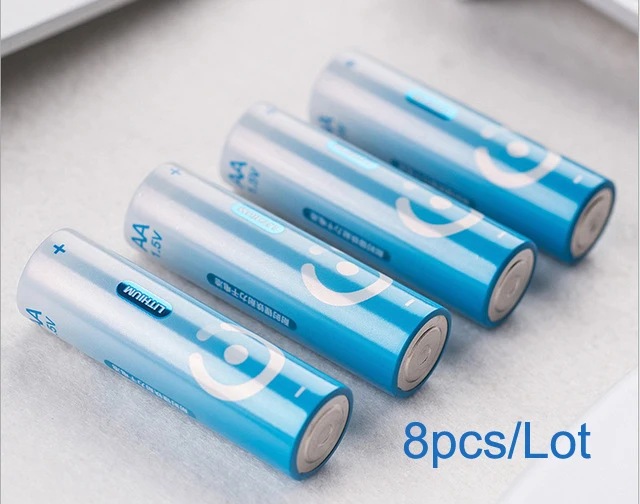 

8PCS 1.5V AA Lithium battery 3000mah LR6 AM3 2A LiFeS2 dry primary not rechargeable cell for camera and toys electric shaver