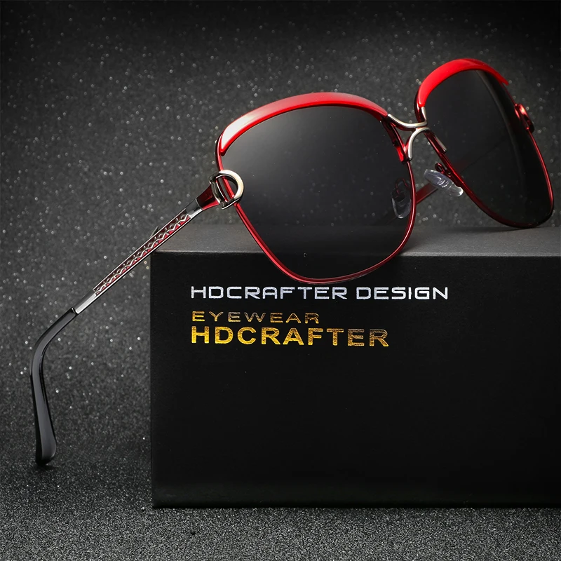 Поляризованные солнцезащитные очки HDCRAFTER 2017 женские роскошные брендовые