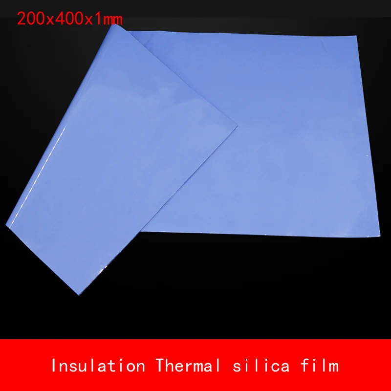 200*400*1MM blue insulation 4.0W/m.k High thermal conductivity silica film soft easy to cut for Video card CPU IC