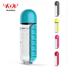 Стоящий 7 дней таблетки выживания Медицинская бутылка Творческий чехол для лекарств на открытом воздухе Кемпинг Туризм Путешествия аптечки