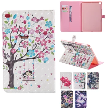 

3D Colorful Case For Apple iPad air 1 2 case For iPad 5 6 Smart Case Cover Funda Tablet Fashion PU Leather Flip Stand Shell