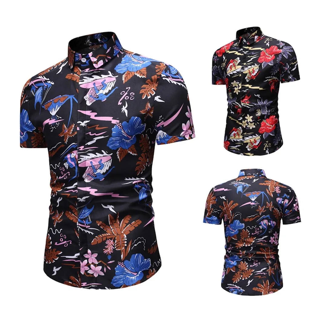 polo floral button down