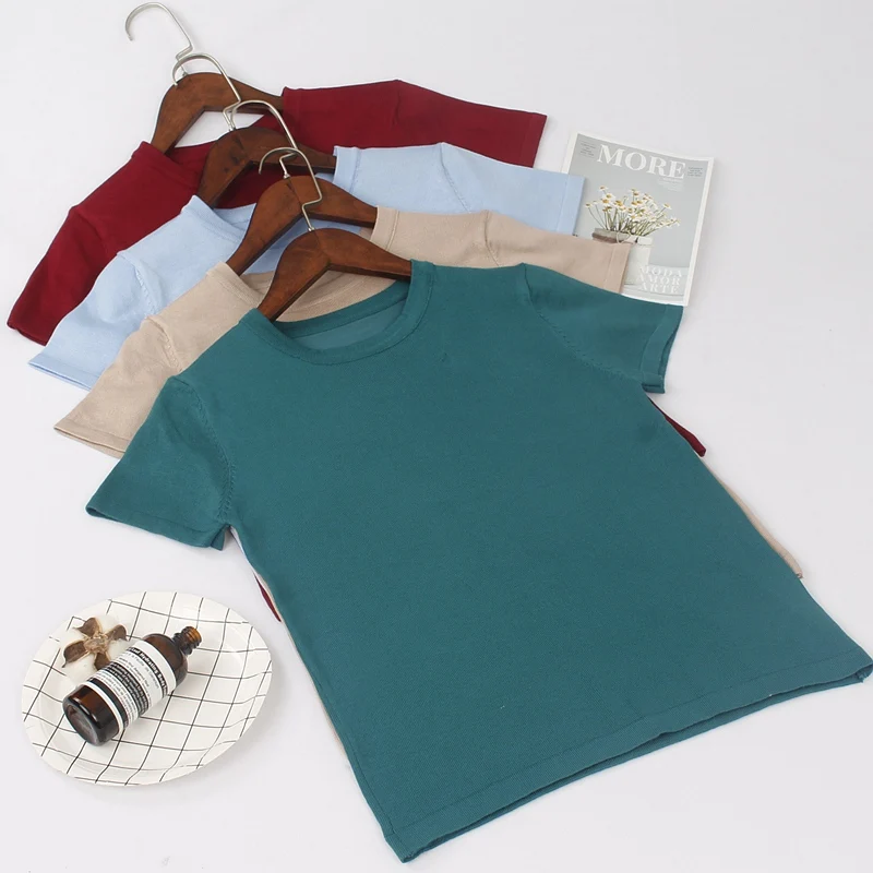 BYGOUBY Трикотажная хлопковая Летняя женская футболка Повседневная футболка с короткими рукавами Топ мягкая Уютная женская футболка-in Футболки from Женская одежда on Aliexpresscom  Alibaba Group