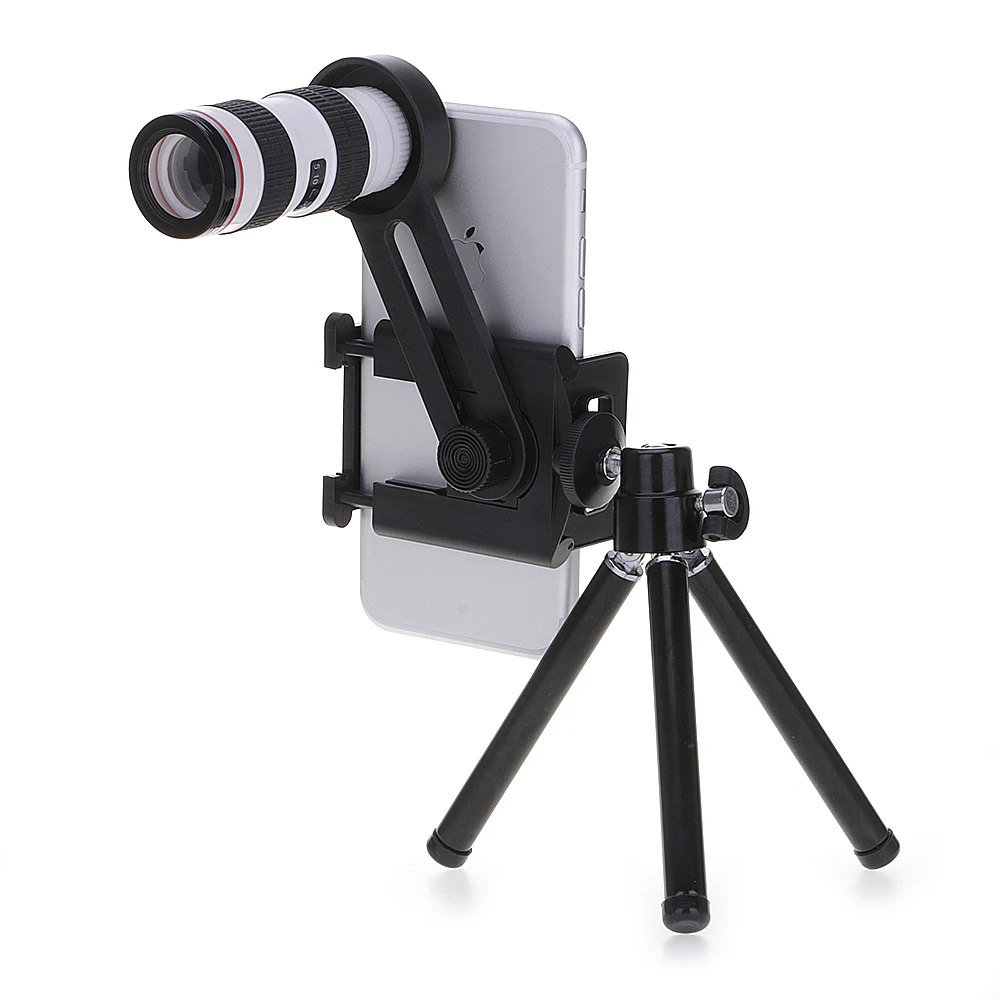 HY 12X Magnifier Focus Tripod Telescope Optical Camera For Universal