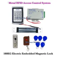 Novo 2000 Usuários de Metal Controlador de Acesso Standalone com Teclado 180 KG Elétrica Embutida Bloqueio de Botão de pressão de Aço Inoxidável Fechos Magnéticos