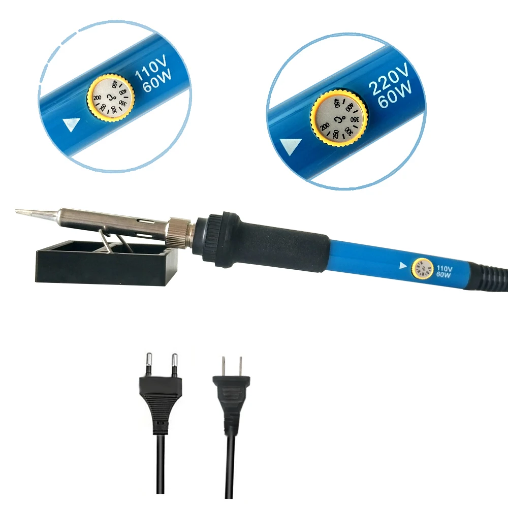 60W Soldering iron Portable adjustable temperature Electric iron Toolkit Suction tin Carving knife phone repair screwdriver tool