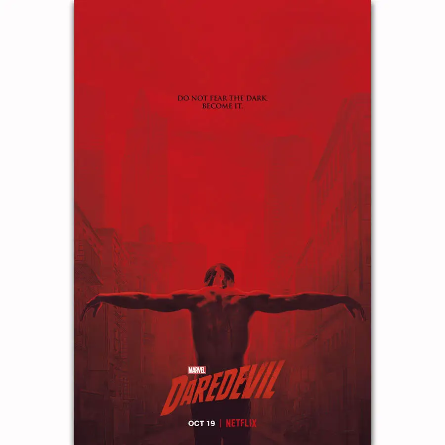 Q2369 Плакаты и принты сериала &quotСорвиголова&quot от Marvel Сезон 3 ужас ТВ серии