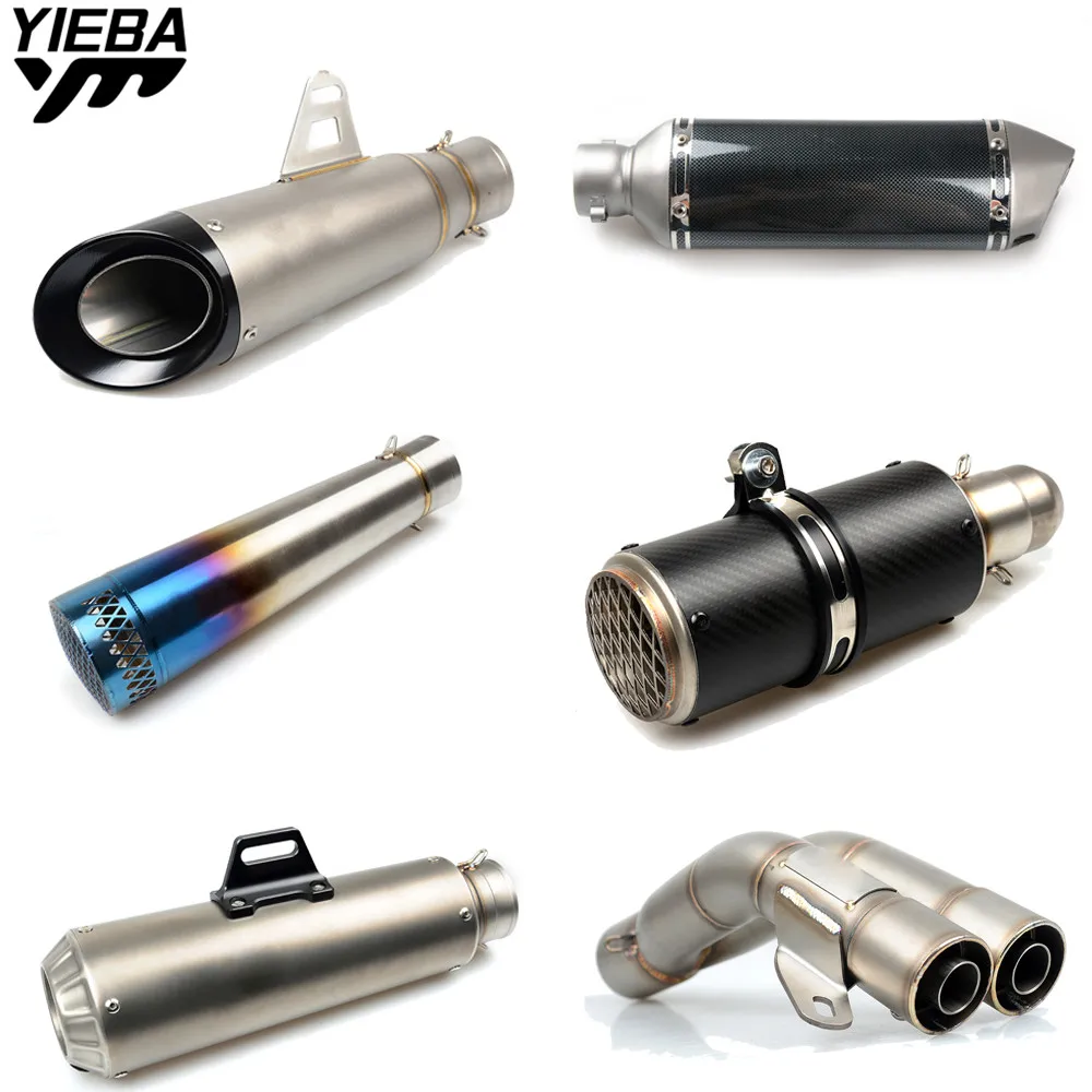 Universal 36-51MM Motorcycle Exhaust Pipe Modified Exhaust Pipe for BMW R1200S R1200ST HP2 SPORT S1000R S1000RR C600SPORT F800R