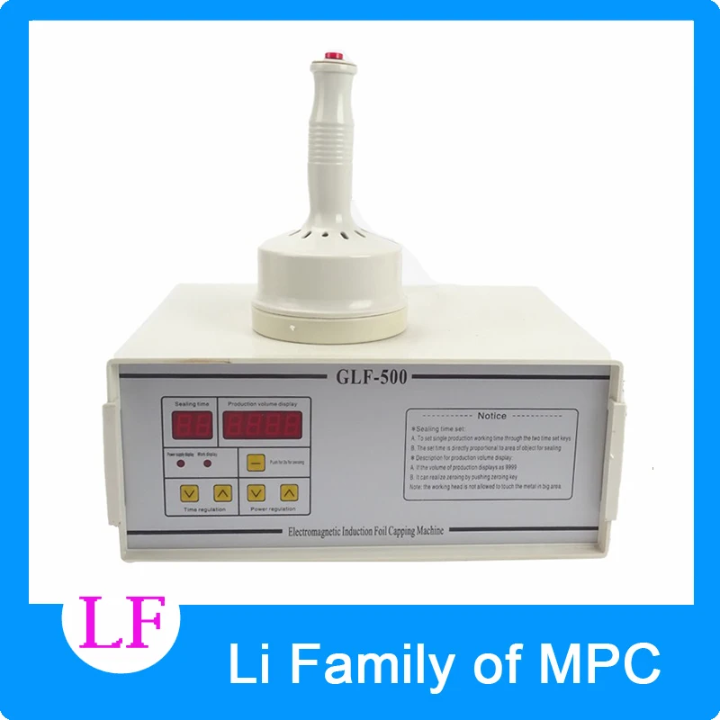 

GLF500 aluminum foil sealing machine electromagnetic induction sealing machine Fast work Continuous Induction Sealer