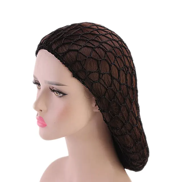Purple Hair Net Bands Soft Elastic Lines Snood Cover Rayon Net Hair Net Hair Accessories