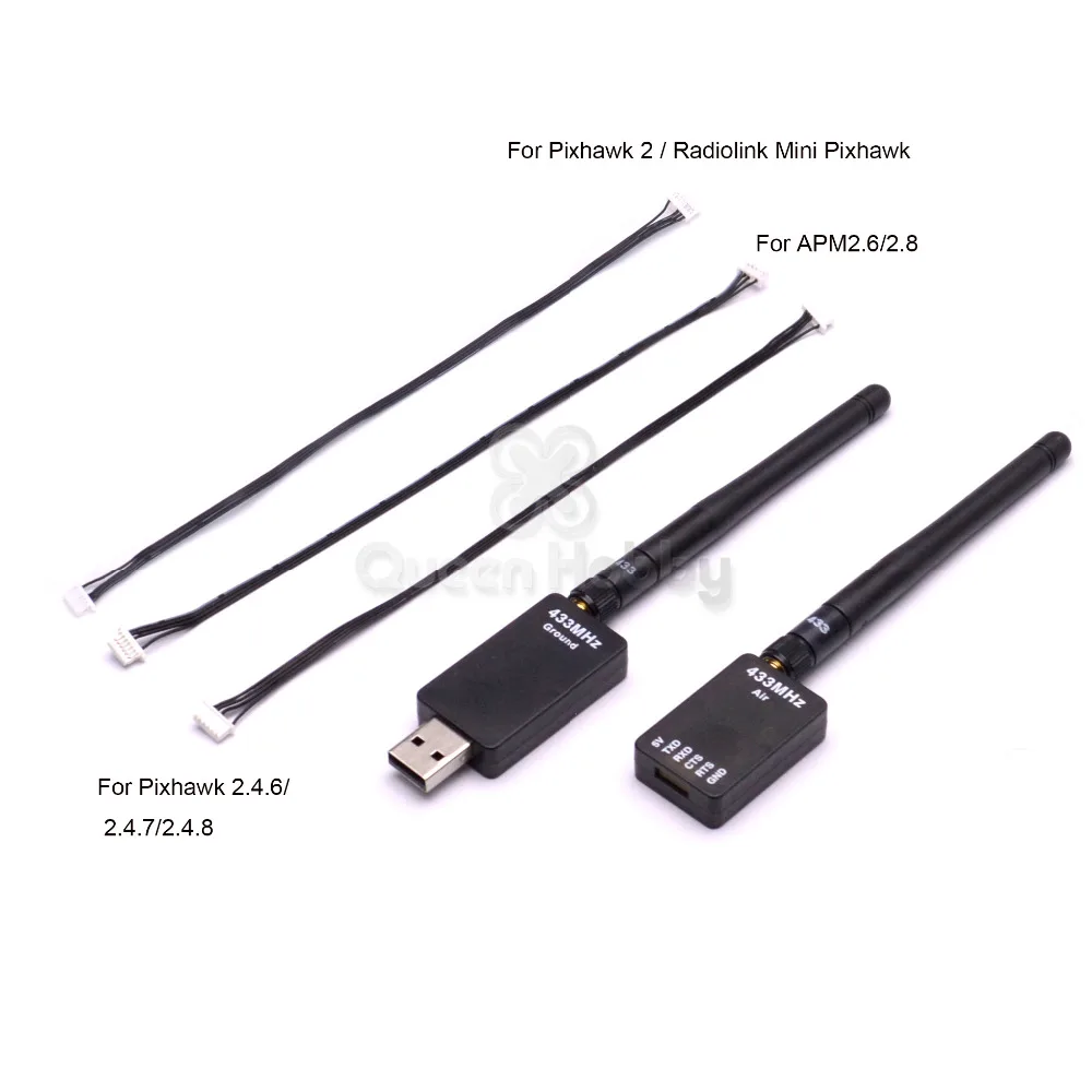 

3DR Radio 433MHz 915Mhz 433 915 100mw 500mw Telemetry Kit for APM2.6 APM2.8 pixhawk 2.4.6 2.4.7 2.48 Pixhawk2 Radiolink Mini PIX