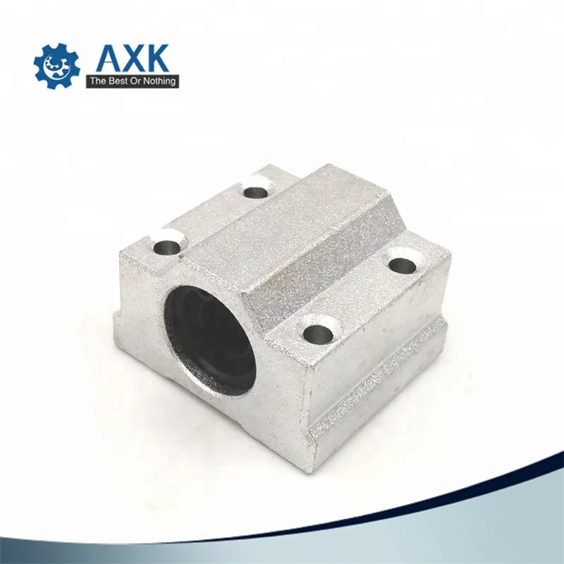 2pcs/lot SC10UU SCS10UU 10mm Linear Ball Bearing Block CNC Router with LM10UU Bush Pillow Block Linear Shaft CNC 3D printer part