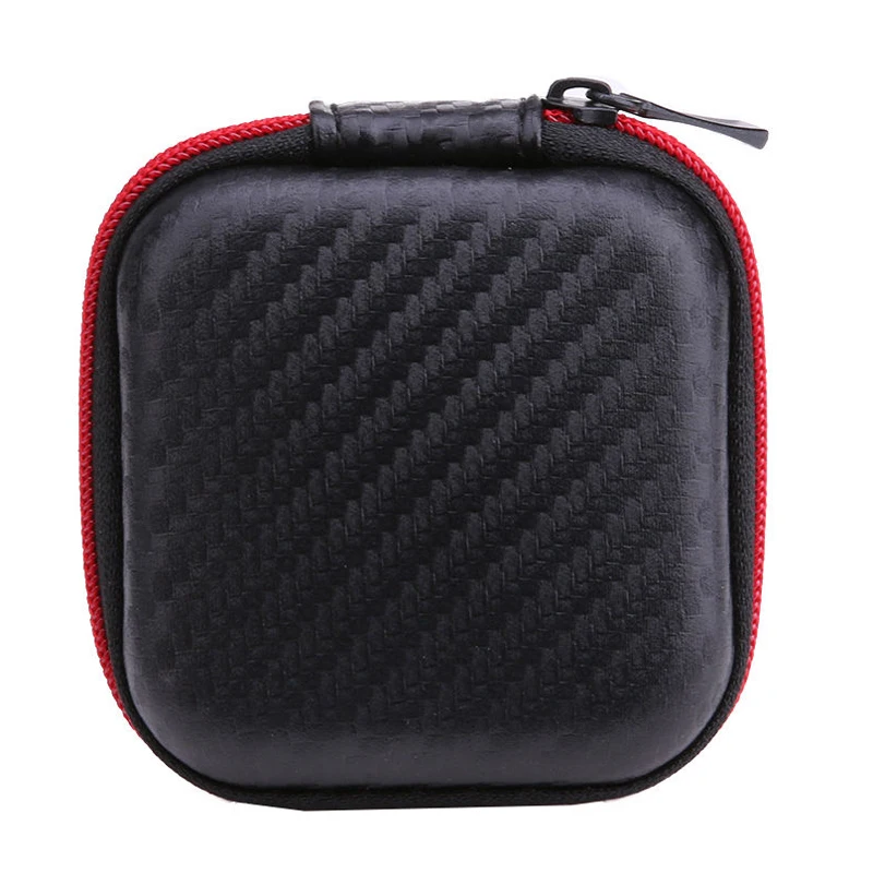 Mini Zipper Hard Headphone Case USB Cable Organizer Bag Portable Coin Purse Carrying Pouch Earphone Headset Keys Storage Box