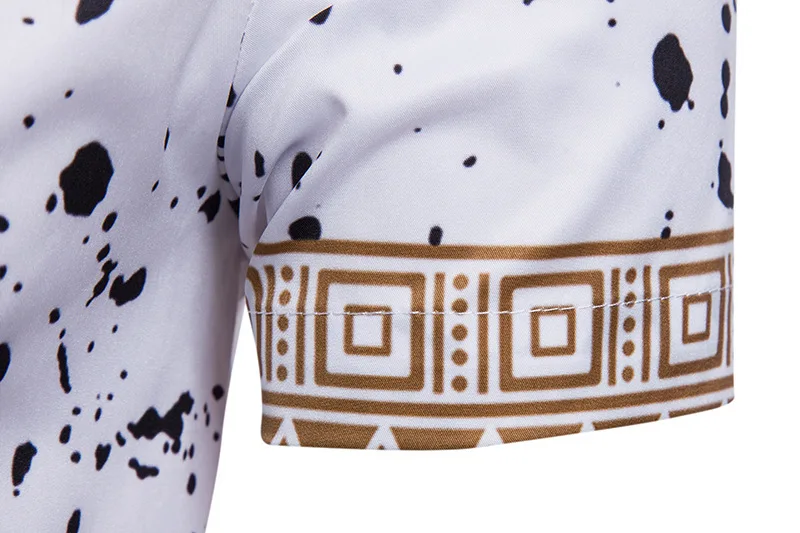 Традиционная африканская одежда для мужчин, хипстерские летние футболки с 3d принтом Дашики, хип-хоп крутая рубашка, плюс размер, Bazin Riche A61209