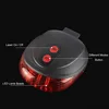 High Quality bicycle laser lights LED Flashing Lamp Tail Light Rear Cycling Bicycle Bike Safety Warning Led light modes ► Photo 3/6