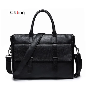 

Men Office Business Handbags Shoulder Messenger Bags British Style Crossbody Bag Mens Attache Case Briefcase Laptop Bag CJJJing