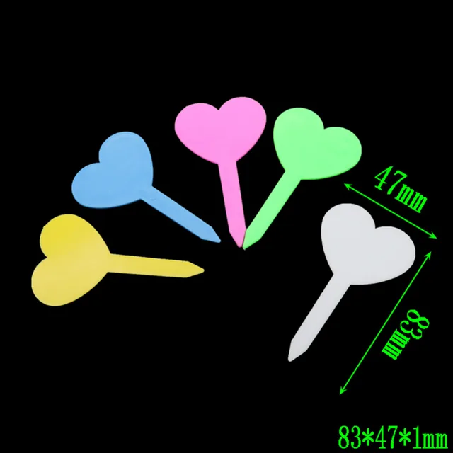 Szív Alakú Műanyag Címkék Dekoráció Címke Kerti Palánták Cserepes Virágok Növények Osztályozási Jelző Eszközök 30 Db - Image 2